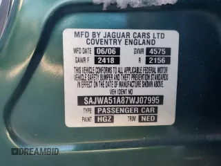 2007 Jaguar X-Type z VIN SAJWA51A87WJ07995, wystawiony jako Copart lot #42737205 z przebiegiem 82 863 mil mil oraz Tytuł czysty. Historia ofert i sprzedaży dostępna na DreamBid. Obrazek 12.