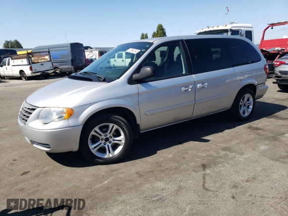 2007 Chrysler Town & Country LWB LX with VIN 2A4GP44R17R245782, listed as a Copart auction lot 72064294 with 160,386 mi miles and Salvage Title. Bid and sale history available at carsss.com. Image 1.
