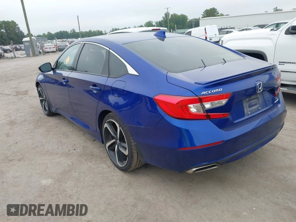 2019 Honda Accord Sport with VIN 1HGCV1F32KA021663, listed as a IAAI auction lot 42562408 with 145,197 mi miles and . Bid and sale history available at DreamBid. Image 3.