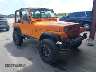 1995 Jeep Wrangler Sahara z VIN 1J4FY49S2SP209260, wystawiony jako IAAI lot #42467297 z przebiegiem 119 310 mil mil oraz . Historia ofert i sprzedaży dostępna na DreamBid. Obrazek 1.