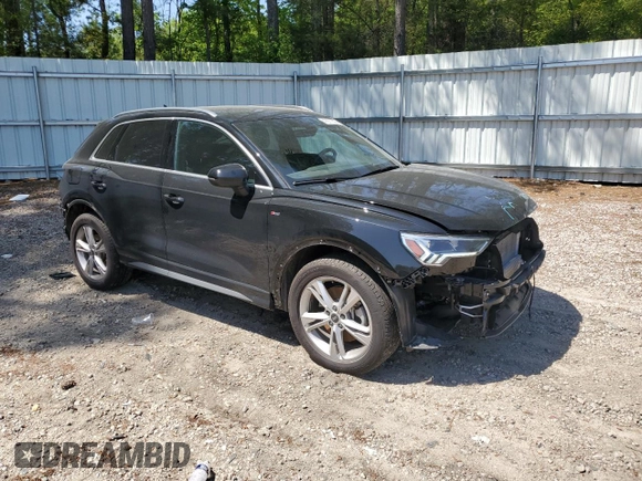 2022 Audi Q3 S line Premium Plus with VIN WA1EECF38N1084994, listed as a Copart auction lot 47971623 with 15,511 mi miles. Bid and sale history available at carsss.com. Image 4.