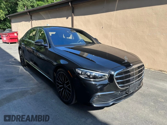 2022 Mercedes-Benz S 500 with VIN W1K6G6DB9NA135120, listed as a Copart auction lot 62720385 with 78,782 mi miles and Clean title. Bid and sale history available at DreamBid. Image 1.