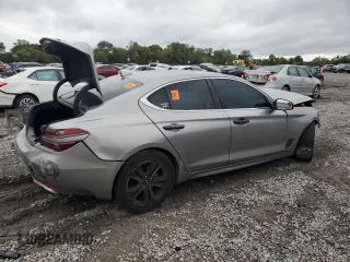 2022 Genesis G70 2.0T with VIN KMTG34TA2NU093249, listed as a Copart auction lot 73362604 with 55,844 mi miles and Salvage Title. Bid and sale history available at carsss.com. Image 3.