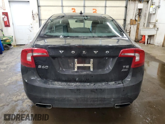 2015 Volvo S60 T5 Premier with VIN YV1612TBXF1307169, listed as a Copart auction lot 48152905 with 85,184 mi miles and Salvage Title. Bid and sale history available at carsss.com. Image 6.