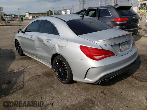 2015 Mercedes-Benz CLA 250 with VIN WDDSJ4GB7FN206874, listed as a Copart auction lot 47319612 with 77,321 mi miles and . Bid and sale history available at DreamBid. Image 3.