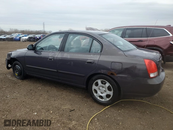 2002 Hyundai Elantra GLS with VIN KMHDN45D42U292698, listed as a Copart auction lot 52349925 with 99,424 mi miles and Salvage title. Bid and sale history available at DreamBid. Image 2.