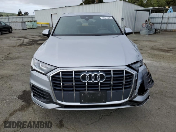 2020 Audi Q7 Premium with VIN WA1AJAF70LD008733, listed as a Copart auction lot 53377775 with 62,285 mi miles and Salvage title. Bid and sale history available at DreamBid. Image 5.