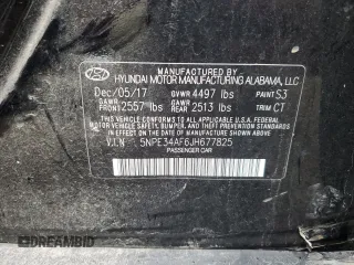 2018 Hyundai Sonata Sport Plus with VIN 5NPE34AF6JH677825, listed as a Copart auction lot 86072924 with Not Provided miles and Clean Title. Bid and sale history available at DreamBid. Image 12.