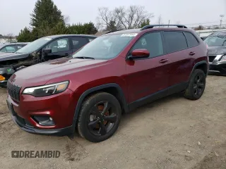 2020 Jeep Cherokee Latitude Plus with VIN 1C4PJMLX4LD593810, listed as a Copart auction lot 87207954 with 58,928 mi miles and Salvage Title. Bid and sale history available at carsss.com. Image 1.