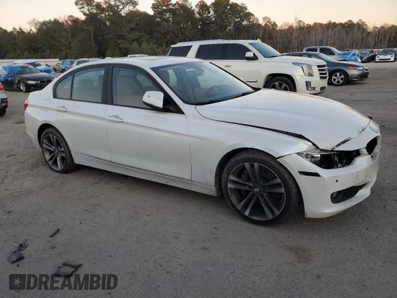 2013 BMW 3 Series 335i with VIN WBA3A9C55DF475553, listed as a Copart auction lot 82293414 with 0 mi miles and Salvage Title. Bid and sale history available at carsss.com. Image 4.