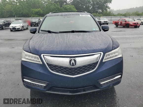 2015 Acura MDX Technology with VIN 5FRYD4H43FB002890, listed as a Copart auction lot 60710895 with 148,598 mi miles and Salvage title. Bid and sale history available at DreamBid. Image 5.