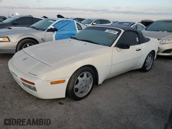 1990 Porsche 944 with VIN WP0CB2949LN481351, listed as a Copart auction lot 75335194 with 70,964 mi miles and Salvage title. Bid and sale history available at DreamBid. Image 1.