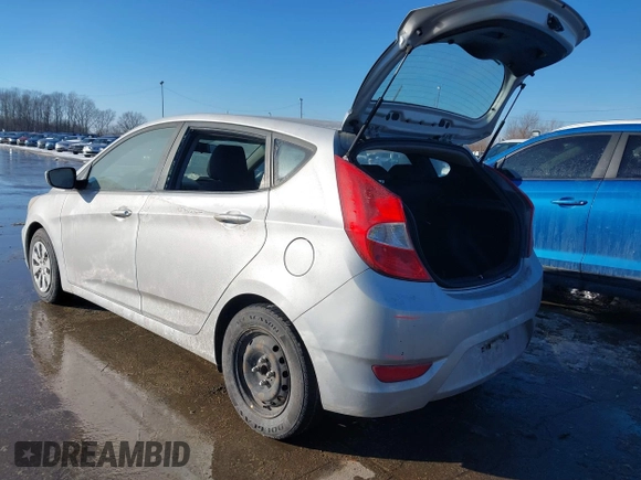 2017 Hyundai Accent SE with VIN KMHCT5AE8HU338564, listed as a IAAI auction lot 41359420 with 108,828 mi miles. Bid and sale history available at carsss.com. Image 3.