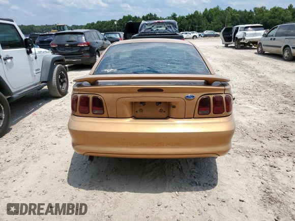 1997 Ford Mustang with VIN 1FALP4047VF152855, listed as a Copart auction lot 62348185 with 40,797 mi miles and Non repairable. Bid and sale history available at DreamBid. Image 6.