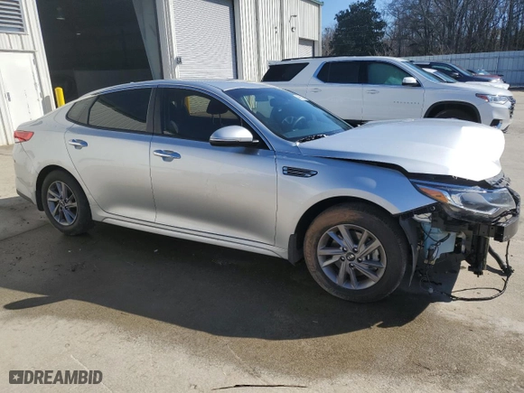 2020 Kia Optima LX with VIN 5XXGT4L34LG437182, listed as a Copart auction lot 43595305 with 92,420 mi miles and Salvage Title. Bid and sale history available at carsss.com. Image 4.