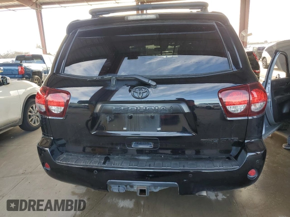 2020 Toyota Sequoia SR5 with VIN 5TDBY5G12LS176823, listed as a Copart auction lot 46652465 with 1 mi miles and Clean Title. Bid and sale history available at carsss.com. Image 6.