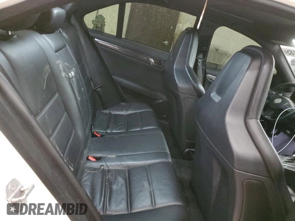 2010 Mercedes-Benz C 63 AMG with VIN WDDGF7HBXAF431638, listed as a Copart auction lot 44015185 with 112,912 mi miles and Salvage Title. Bid and sale history available at carsss.com. Image 10.