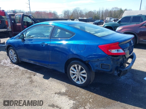 2012 Honda Civic Cpe EX with VIN 2HGFG3B83CH540485, listed as a IAAI auction lot 41813232 with 212,901 mi miles. Bid and sale history available at carsss.com. Image 3.