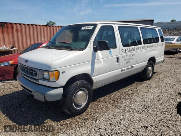 1998 Ford Econoline Wagon XL z VIN 1FBSS31L6WHB61464, wystawiony jako Copart lot #53628534 z przebiegiem 115 866 mil mil oraz Szkoda całkowita • Salvage title. Historia ofert i sprzedaży dostępna na DreamBid. Obrazek 1.