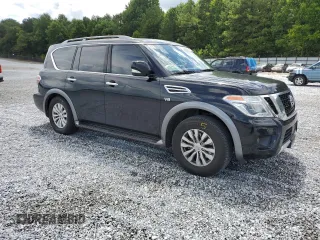 2018 Nissan Armada SV with VIN JN8AY2ND0J9052654, listed as a Copart auction lot 64750694 with 160,102 mi miles and Salvage Title. Bid and sale history available at carsss.com. Image 4.
