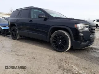 2021 GMC Acadia SLE with VIN 1GKKNKLS7MZ214167, listed as a Copart auction lot 43127365 with 70,351 mi miles and Salvage Title. Bid and sale history available at DreamBid. Image 4.