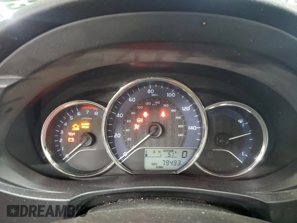 2016 Toyota Corolla L with VIN 2T1BURHE0GC743579, listed as a Copart auction lot 52870345 with 79,493 mi miles and Salvage Title. Bid and sale history available at DreamBid. Image 9.