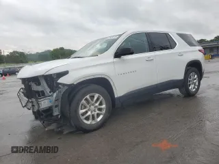 2020 Chevrolet Traverse LS z VIN 1GNERFKW3LJ123216, wystawiony jako Copart lot #57635175 z przebiegiem 97 663 mil mil oraz Szkoda całkowita • Salvage title. Historia ofert i sprzedaży dostępna na DreamBid. Obrazek 1.