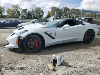 2019 Chevrolet Corvette 1LT with VIN 1G1YB2D72K5113706, listed as a Copart auction lot 71842584 with 0 mi miles and Salvage Title. Bid and sale history available at carsss.com. Image 1.