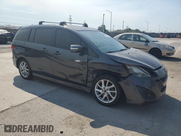 2013 Mazda 5 Touring with VIN JM1CW2CL1D0152890, listed as a Copart auction lot 49889185 with 142,197 mi miles and Salvage Title. Bid and sale history available at carsss.com. Image 4.
