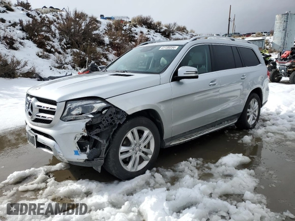 2017 Mercedes-Benz GLS 450 with VIN 4JGDF6EE0HA847304, listed as a Copart auction lot 41138334 with 83,829 mi miles and . Bid and sale history available at DreamBid. Image 1.
