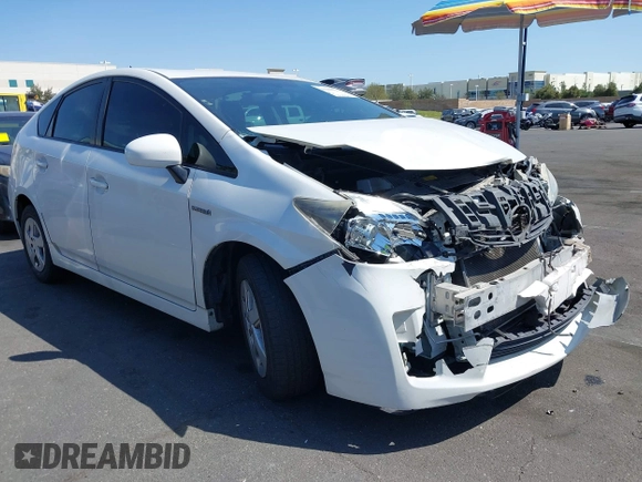 2010 Toyota Prius II with VIN JTDKN3DU4A0085046, listed as a IAAI auction lot 41980123 with 188,882 mi miles. Bid and sale history available at carsss.com. Image 1.