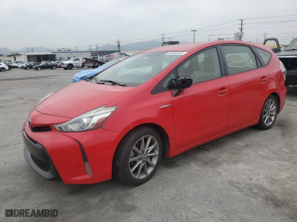 2016 Toyota Prius v Two with VIN JTDZN3EU0GJ049550, listed as a Copart auction lot 50940345 with 161,776 mi miles and Salvage Title. Bid and sale history available at carsss.com. Image 1.