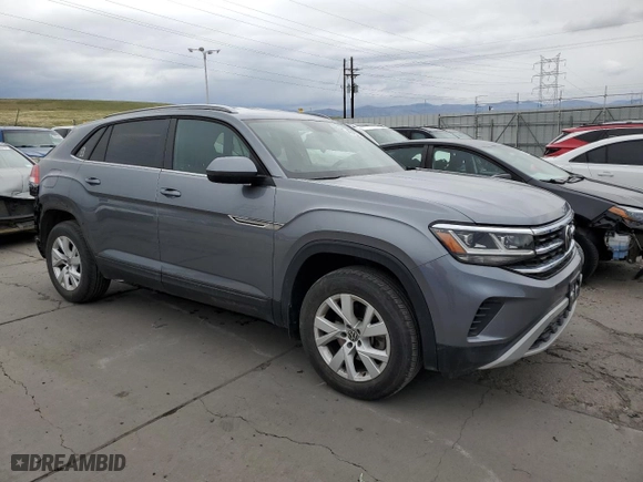2020 Volkswagen Atlas Cross Sport 2.0T S with VIN 1V2GC2CA1LC202580, listed as a Copart auction lot 48045213 with 21,112 mi miles. Bid and sale history available at carsss.com. Image 4.