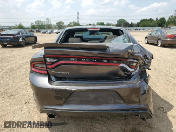 2021 Dodge Charger R/T with VIN 2C3CDXCT7MH613111, listed as a Copart auction lot 56367725 with 77,374 mi miles and Salvage title. Bid and sale history available at DreamBid. Image 6.