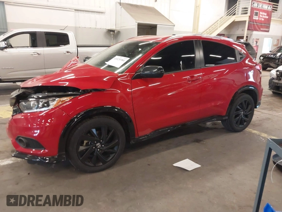 2022 Honda HR-V Sport with VIN 3CZRU6H13NM741124, listed as a IAAI auction lot 41025384 with 39,854 mi miles. Bid and sale history available at carsss.com. Image 18.