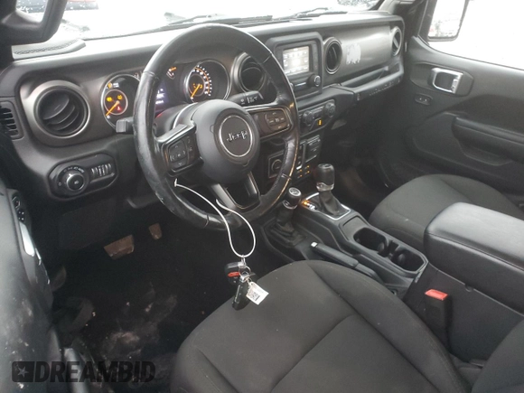 2019 Jeep Wrangler Sport S с VIN 1C4GJXAG4KW632368, выставлен на аукционе Copart как лот 81509054 с пробегом 46 768 миль миль и Списание • Salvage title. История ставок и продаж доступна на DreamBid. Изображение 8.