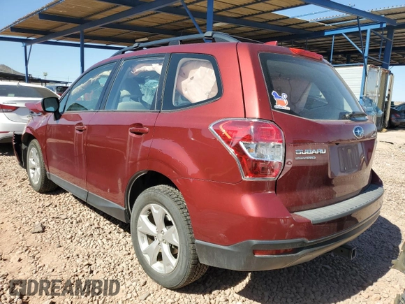 2016 Subaru Forester 2.5i with VIN JF2SJABC8GH545136, listed as a Copart auction lot 62401745 with 104,528 mi miles and Salvage title. Bid and sale history available at DreamBid. Image 2.