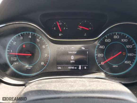 2018 Chevrolet Cruze LT with VIN 1G1BE5SMXJ7245784, listed as a Copart auction lot 51838475 with 49,760 mi miles and Salvage Title. Bid and sale history available at carsss.com. Image 9.
