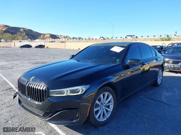 2020 BMW 7 Series 740i xDrive with VIN WBA7T4C06LGF97420, listed as a IAAI auction lot 41331207 with 126,676 mi miles. Bid and sale history available at carsss.com. Image 2.