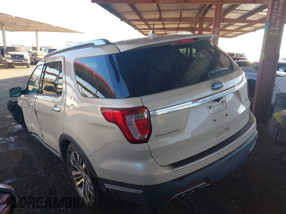 2018 Ford Explorer Platinum with VIN 1FM5K8HTXJGA36148, listed as a IAAI auction lot 41633231 with 82,383 mi miles and . Bid and sale history available at carsss.com. Image 3.