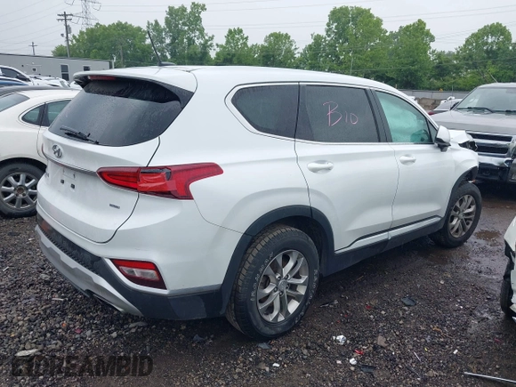 2019 Hyundai Santa Fe SE with VIN 5NMS2CAD1KH032805, listed as a IAAI auction lot 42385798 with Not provided miles and . Bid and sale history available at DreamBid. Image 4.
