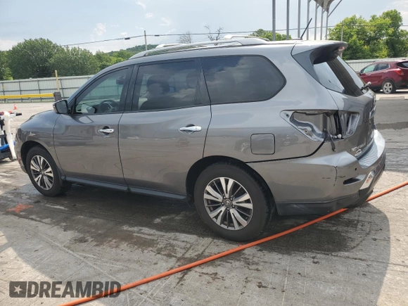 2017 Nissan Pathfinder Platinum with VIN 5N1DR2MN7HC695060, listed as a Copart auction lot 62096275 with 180,221 mi miles and Salvage title. Bid and sale history available at DreamBid. Image 2.