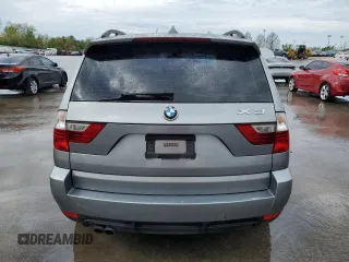 2008 BMW X3 3.0si with VIN WBXPC93428WJ22198, listed as a Copart auction lot 53187665 with 196,084 mi miles and Salvage Title. Bid and sale history available at DreamBid. Image 6.