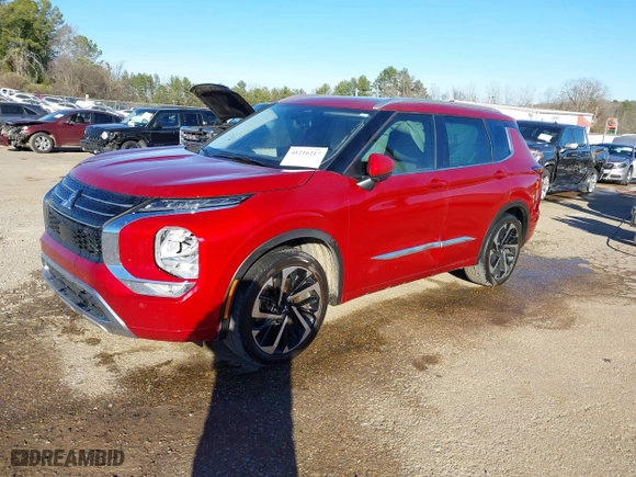 2023 Mitsubishi Outlander SEL with VIN JA4J3VA82PZ012003, listed as a IAAI auction lot 41216217 with 55,213 mi miles. Bid and sale history available at carsss.com. Image 2.