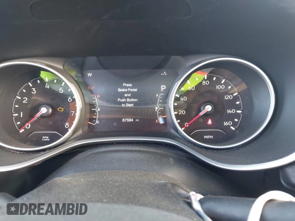 2018 Jeep Compass Limited with VIN 3C4NJDCB8JT264174, listed as a IAAI auction lot 41368415 with 67,594 mi miles. Bid and sale history available at carsss.com. Image 7.