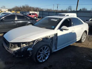 2019 Audi A4 Premium Plus with VIN WAUENAF48KA118881, listed as a Copart auction lot 46412245 with 44,811 mi miles and Salvage Title. Bid and sale history available at carsss.com. Image 1.