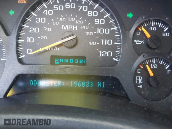 2003 Chevrolet TrailBlazer LS with VIN 1GNDS13S132365429, listed as a IAAI auction lot 41643164 with 196,033 mi miles. Bid and sale history available at carsss.com. Image 7.