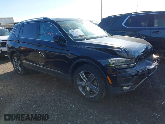 2018 Volkswagen Tiguan SEL Premium with VIN 3VV5B7AX8JM073475, listed as a IAAI auction lot 41816194 with 65,838 mi miles and . Bid and sale history available at DreamBid. Image 1.