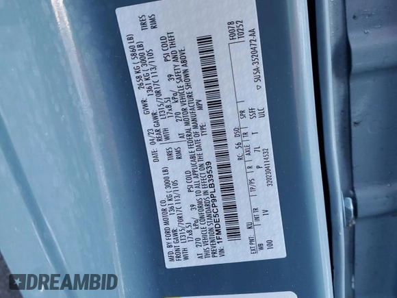 2023 Ford Bronco z VIN 1FMDE5CP9PLB39539, wystawiony jako Copart lot #42967905 z przebiegiem 36 163 mil mil oraz Szkoda całkowita • Salvage title. Historia ofert i sprzedaży dostępna na DreamBid. Obrazek 13.