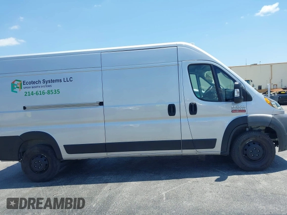 2022 Ram ProMaster Cargo with VIN 3C6LRVDG2NE123344, listed as a IAAI auction lot 42233518 with 73,959 mi miles and . Bid and sale history available at DreamBid. Image 13.